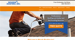 Desktop Screenshot of jimwoodsroofing.com